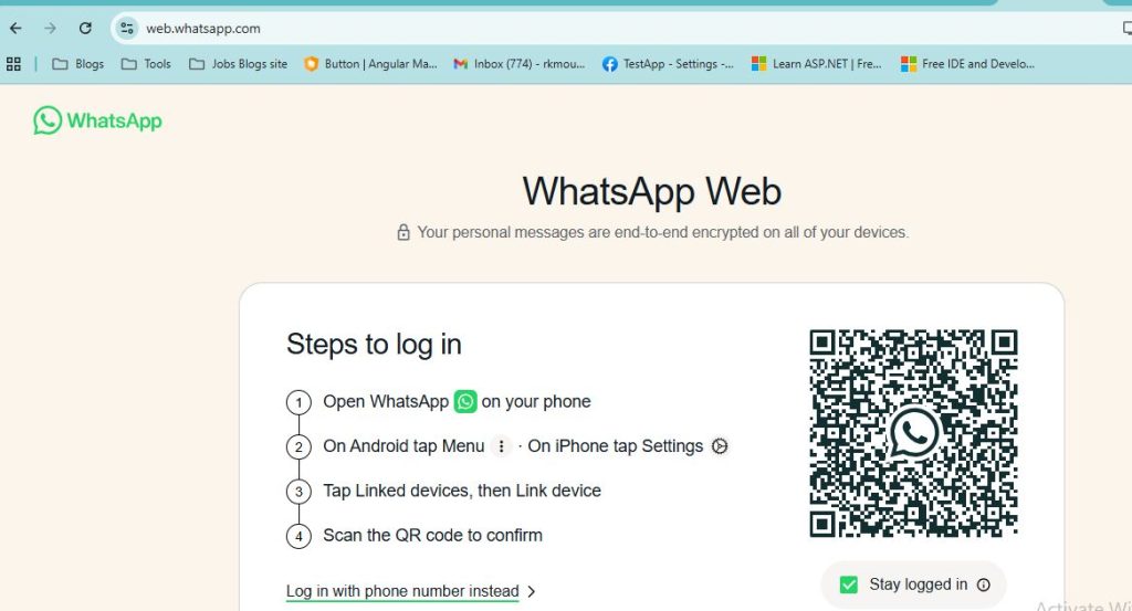 How to Use the WhatsApp application on a Laptop and Tablet Without Downloading the App 2 WhatsappScanner
